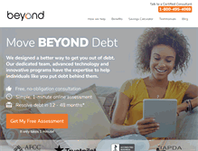 Tablet Screenshot of beyondfinance.com